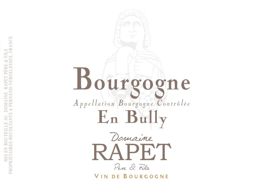 Bourgogne Rouge, Vin du Domaine Rapet à Pernand